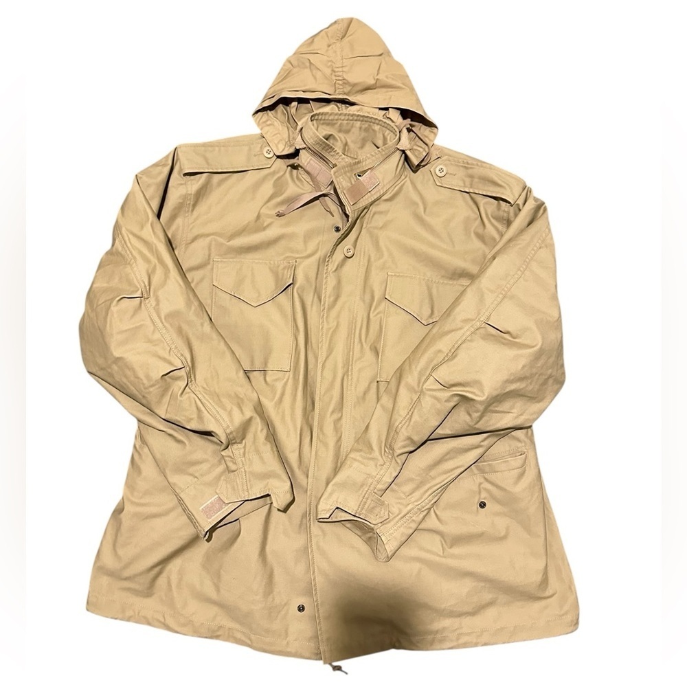 Alpha Industries Coat XL Regular Tan M65 Field Jacket First Gen Y2K Repro - Picture 12 of 16